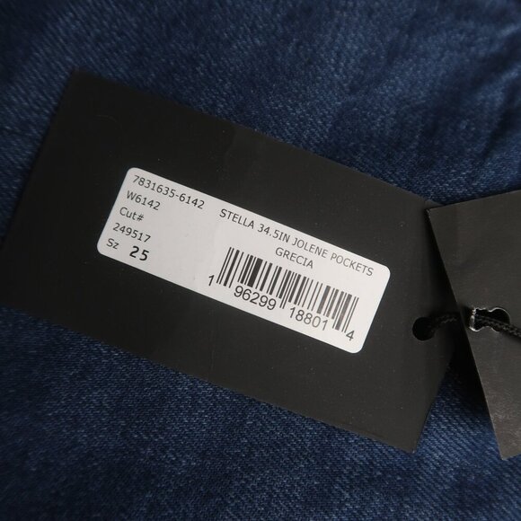 Paige Stella Jolene Grecia Jeans High Rise Slit Ankles Size 25 NWT - Picture 7 of 12